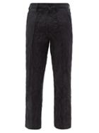 Noma T.d - Wrinkled Twill Trousers - Mens - Black