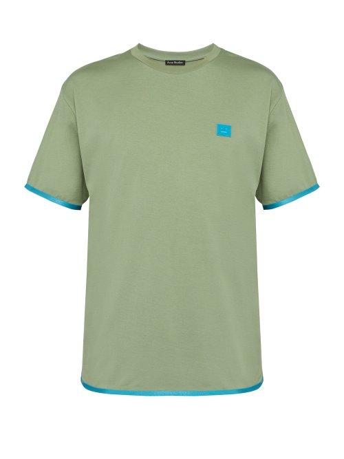 Matchesfashion.com Acne Studios - Elmo Face Cotton T Shirt - Mens - Green