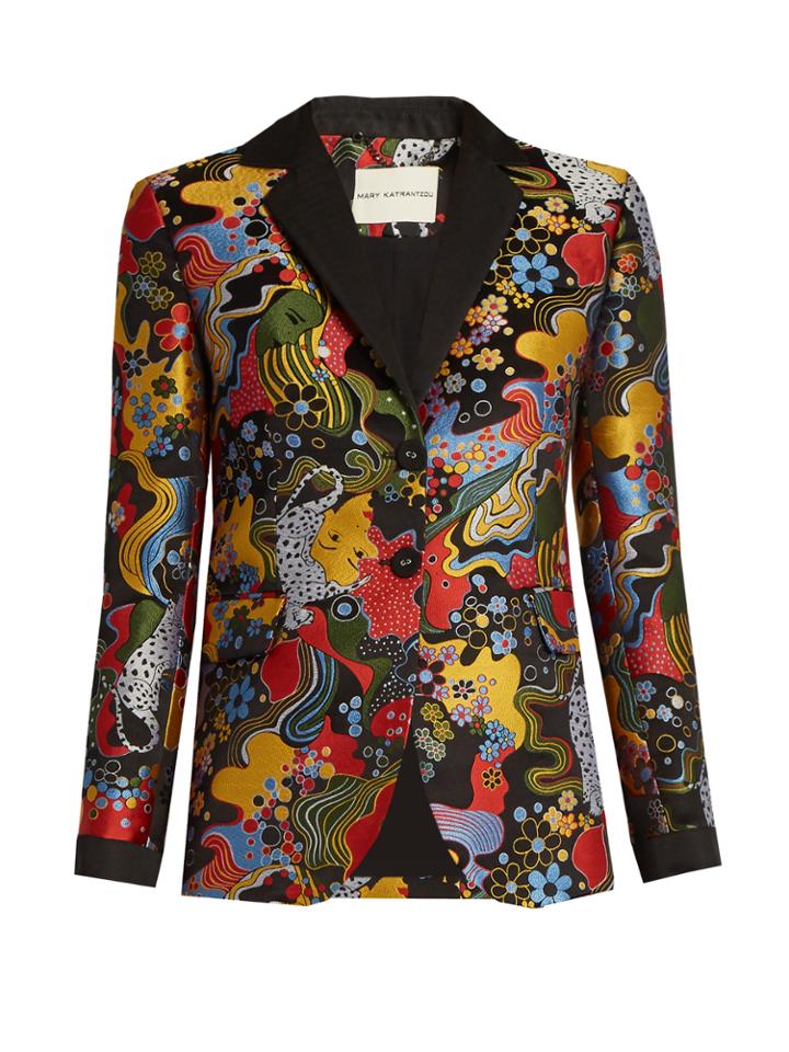 Mary Katrantzou Chrest Psychedelic-jacquard Blazer