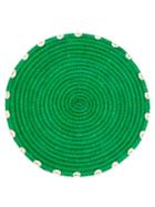 Matchesfashion.com Sensi Studio - Set Of Two Shell-embellished Straw Placemats - Womens - Green