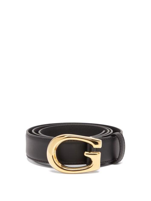 Mens Accessories Gucci - G-buckle Leather Belt - Mens - Black