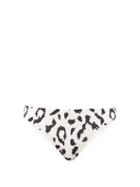 Matchesfashion.com Self-portrait - Leopard Print Bikini Briefs - Womens - Ivory Multi