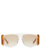 Matchesfashion.com Loewe - Masque Acetate Sunglasses - Mens - Brown