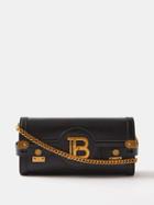 Balmain - Bbuzz Small Leather Cross-body Bag - Womens - Black