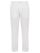 Matchesfashion.com Polo Ralph Lauren - Brushed Linen Blend Trousers - Mens - White