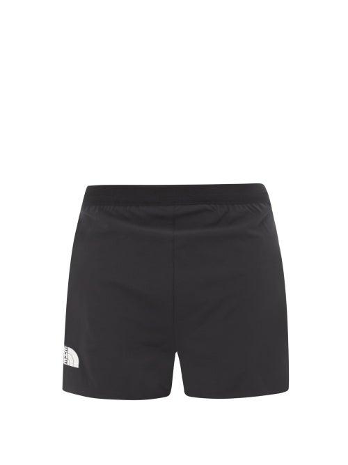 The North Face - Stridelight Logo-print Technical-jersey Shorts - Mens - Black