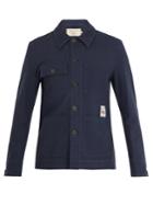 Maison Kitsuné Patch-pocket Woven-cotton Jacket