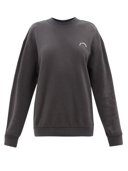 Ladies Activewear The Upside - Aurelie Logo-print Cotton-jersey Sweatshirt - Womens - Black