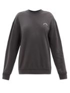 Ladies Activewear The Upside - Aurelie Logo-print Cotton-jersey Sweatshirt - Womens - Black