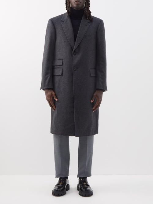 Thom Browne - Cashmere-zibeline Overcoat - Mens - Dark Grey
