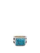 Matchesfashion.com Dineh - Nizhoni Turquoise & Sterling Silver Ring - Mens - Silver