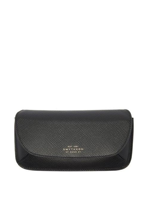 Matchesfashion.com Smythson - Concertina Panama Leather Glasses Case - Mens - Black