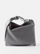 Jw Anderson - Oversized-chain Small Leather Tote Bag - Womens - Grey