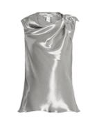 Oscar De La Renta Cowl-neck Sleeveless Top