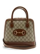 Matchesfashion.com Gucci - 1955 Horsebit Gg Supreme Canvas Bag - Womens - Brown Multi