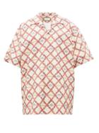 Matchesfashion.com Gucci - Belt Buckle Grid Print Shirt - Mens - Multi
