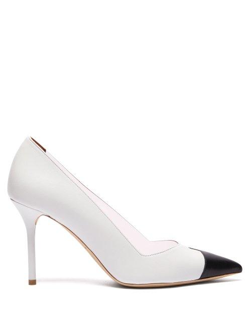 Matchesfashion.com Malone Souliers - Bly Perspex And Leather Pumps - Womens - White Black