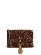 Matchesfashion.com Saint Laurent - Kate Small Leopard Print Velvet Cross Body Bag - Womens - Leopard