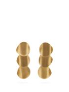 Matchesfashion.com Fay Andrada - Porras Triple Disc Earrings - Womens - Gold