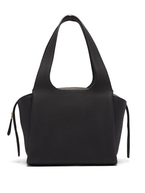 Matchesfashion.com The Row - Tr1 Medium Grained-leather Bag - Womens - Black