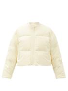 Matchesfashion.com Jil Sander - Reversible Water-repellent Quilted Bomber Jacket - Womens - Cream