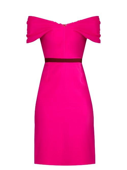 Emilio De La Morena Olga Bi-colour Silk-blend Dress
