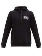 Mens Rtw Burberry - Allen Logo-print Cotton-jersey Hooded Sweatshirt - Mens - Black
