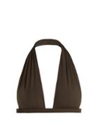 Matchesfashion.com Dos Gardenias - Triumph Halterneck Bikini Top - Womens - Dark Khaki