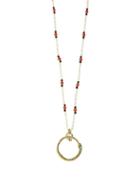 Matchesfashion.com Gucci - Ouroboros Turquoise, Pearl & 18kt Gold Necklace - Womens - Gold