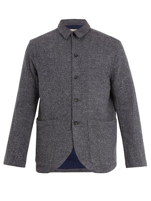 Matchesfashion.com The Lost Explorer - Patch Pocket Chambray Blazer - Mens - Blue