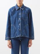 A.p.c. - Suzanne Denim Jacket - Womens - Mid Denim