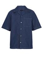 Prada Point-collar Cotton-chambray Bowling Shirt