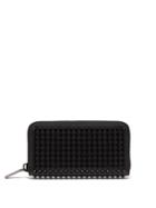 Christian Louboutin Zip-around Spike-stud Leather Wallet