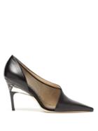 Matchesfashion.com Jimmy Choo - Siba 85 Mesh And Leather Pumps - Womens - Black