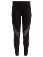 Matchesfashion.com Track & Bliss - Get In The Ring Mesh Panel Leggings - Womens - Black