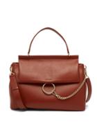 Chlo - Faye Large Leather Shoulder Bag - Womens - Brown