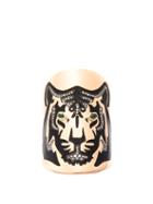 Matchesfashion.com Diane Kordas - Tiger Diamond, Tsavorite & 18kt Gold Shield Ring - Womens - Rose Gold