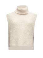 Matchesfashion.com Isabel Marant Toile - Megan Roll-neck Sleeveless Knitted Sweater - Womens - Ivory