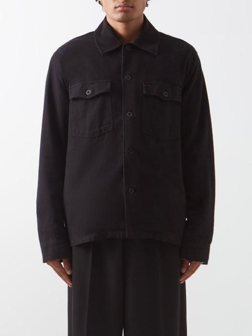 Our Legacy - Evenin Flap-pocket Cotton Jacket - Mens - Black