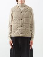 Studio Nicholson - V-neck Padded-shell Gilet - Mens - Brown