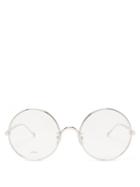 Loewe - Round Metal Glasses - Womens - Silver