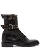 Matchesfashion.com Isabel Marant - Teylon Leather Ankle Boots - Womens - Black