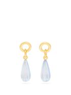 Matchesfashion.com Lizzie Fortunato - Desert Teardrop Gold-plated Earrings - Womens - Blue