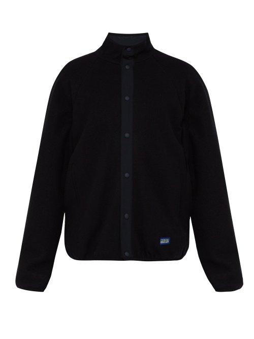 Matchesfashion.com A.p.c. - Yama Wool Blend Fleece Bomber Jacket - Mens - Black