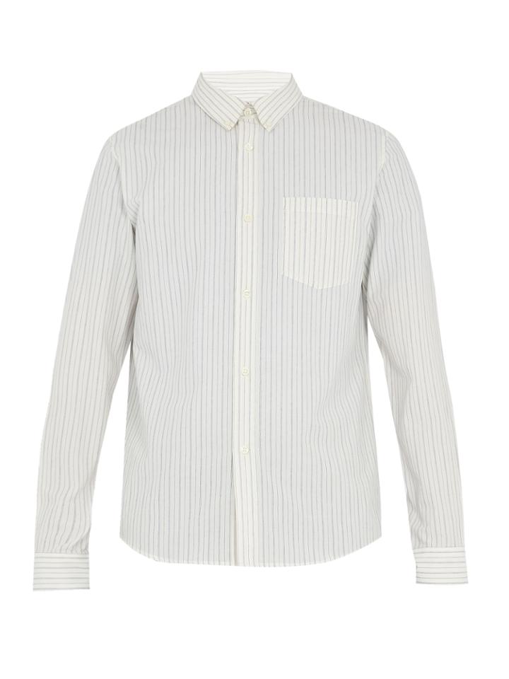 A.p.c. Mick Striped Cotton Shirt