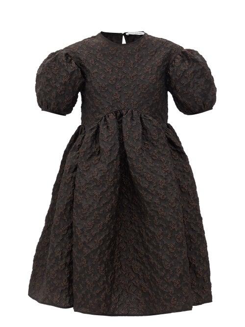 Matchesfashion.com Cecilie Bahnsen - Tira Windrose-matelass Mini Dress - Womens - Brown