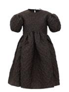 Matchesfashion.com Cecilie Bahnsen - Tira Windrose-matelass Mini Dress - Womens - Brown