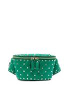 Matchesfashion.com Valentino - Rockstud Spike Leather Belt Bag - Womens - Green