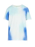 Matchesfashion.com Off-white - Crystal Embellished Tie Dye Cotton T Shirt - Mens - Light Blue