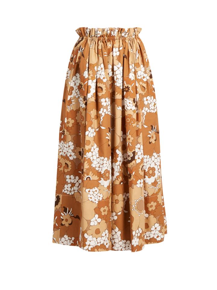 Chloé Floral-print Maxi Skirt